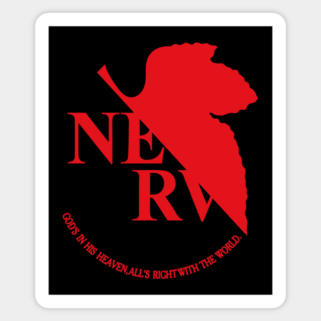 NERV logo Sticker by kaliyuga